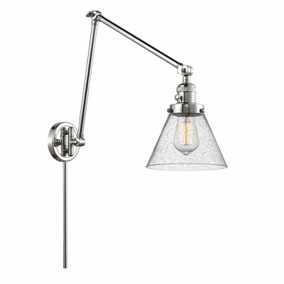 Cone - 1 Light Swing Arm Wall Sconce In Industrial Style-30 Inches Tall and 8 Inches Wide
