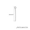 Unique Bargains DIY Craft Necklaces Bracelets Earrings Jewelry Making Iron 21 Gauge Eye Pins 200 Pcs - 2 of 4