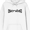 Scrubs Title Logo Adult White Graphic Hoodie - 2 of 3