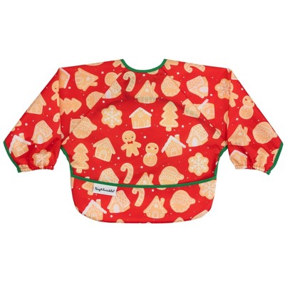 Tiny Twinkle Mess-Proof/Waterproof Long-Sleeve Baby Bib, Machine Washable Smock for Eating
