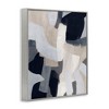 Stupell Industries Collage of Neutral Tone Abstract Shapes Blue Beige Framed Giclee Art - 2 of 4