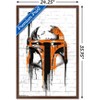 Trends International Star Wars: Saga - Boba Fett Black And Orange Framed Wall Poster Prints - 3 of 4