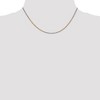 Black Bow Jewelry 1.8mm 14k Tri-Color Gold Diamond Cut Solid Rope Chain Necklace - 2 of 4