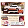 1974 Ford Maverick Grabber White with Orange Stripes "Forgotten Classics" Series 1/24 Diecast Model Car by Motormax - 3 of 3