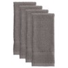 Design Imports Gray Solid Waffle Terry Dishtowel Set/4 - 2 of 4