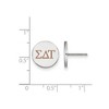 Black Bow Jewelry Sterling Silver Sigma Delta Tau Greek Life Stud Earrings - 2 of 3