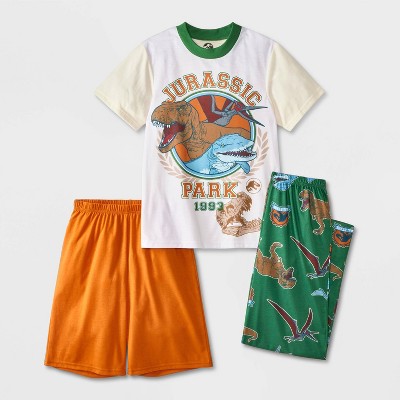 Boys' 3pc Jurassic Park Pajama Set - Orange
