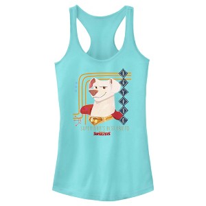 Juniors Womens DC League of Super-Pets Superman's Best Friend Krypto Racerback Tank Top - 1 of 4