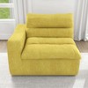 Vynxaria Bean Bag Seats - Yellow Modern Floor Lounge Chair with Left Armrest - 2 of 4