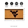 Evergreen West Virginia University Logo Turf Mat, Brown- 28 x 16 Inches Indoor Outdoor Doormat - 3 of 4