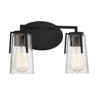Savoy House Sacremento 2 - Light Vanity in  Black - 3 of 4