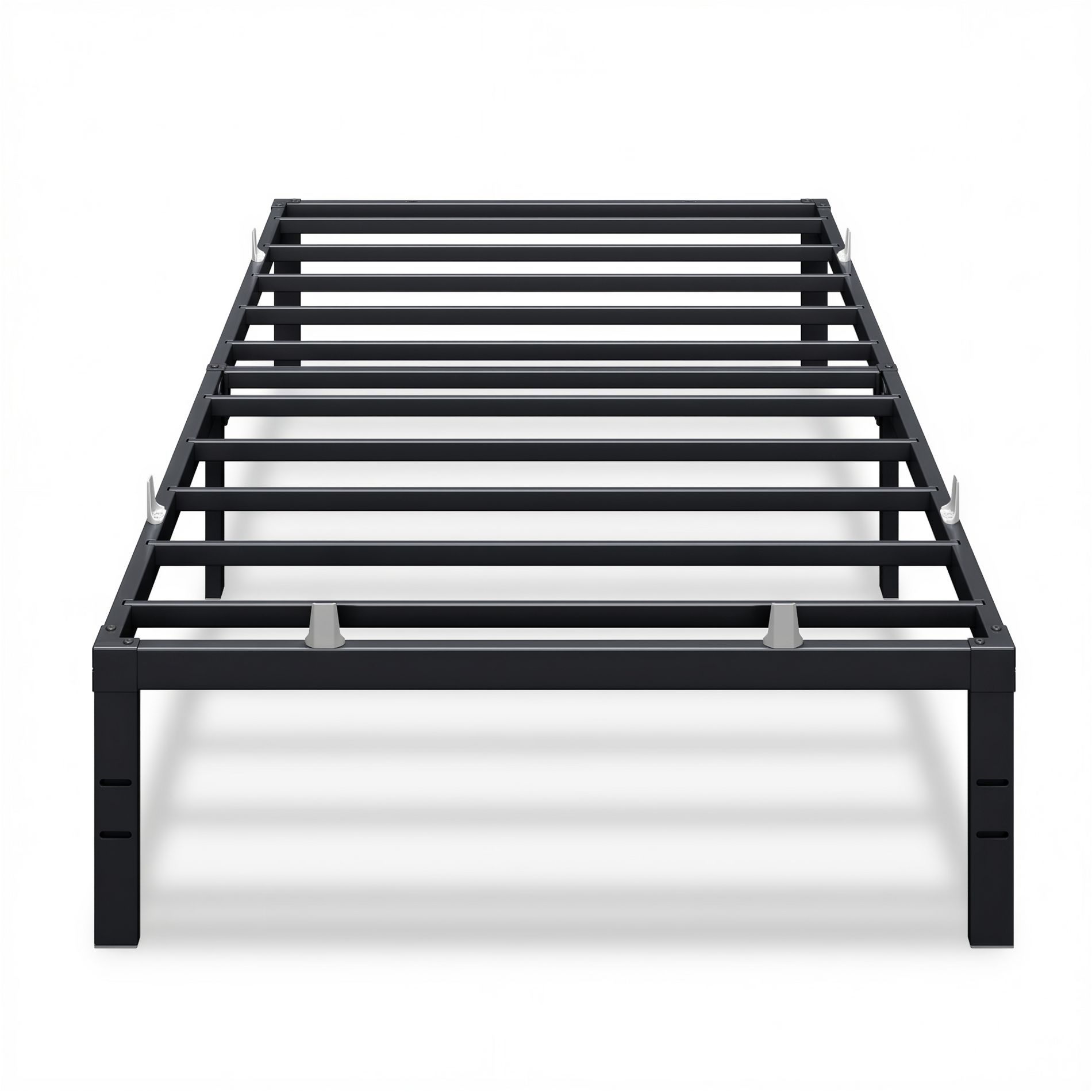 VASAGLE Queen/Full/Twin/King Metal Bed Frame 16'' Tall, 550/1100 lb Weight Capacity, No Box Spring Needed, with Under-Bed Storage, Easy Setup,Black