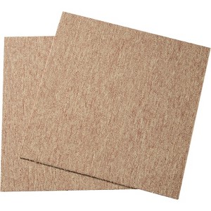 VEVOR Carpet Tiles Reusable, 20"x 20" Carpet Squares With Padding Attached, Soft Padded Carpet Tiles, 16 Tiles, Dark Brown - 1 of 4