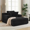 Full-Compressed Sofa Bed, Deep Seat Sofa Bed with Pillows, Sleeper Couch with Pocket Spring Support and Corduroy Cushion-Coolbibila - 3 of 4