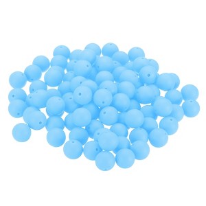 Unique Bargains Smooth Bulk  Silicone Beads for Keychain Bracelets Jewelry Making 100 Pcs - 1 of 4