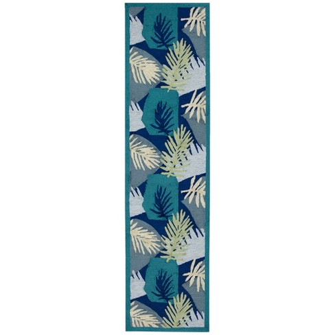 Capri Palm Leaf Tropical Indoor Outdoor Rugs by Liora Manne