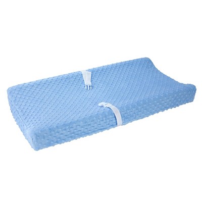 Image of Carter's Changing Pad Cover Plush Velboa Bubble Dot - Blue