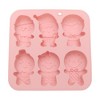 Unique Bargains Candy Mould 6-Cavity Gingerbread Man Varieties Candy Mould Hand Wash 5.87"x5.87"x0.94" 1 Pc - 3 of 4