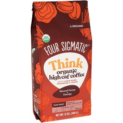 Four Sigmatic, Think High Caf Org Coffee , Pack Of 8 : Target