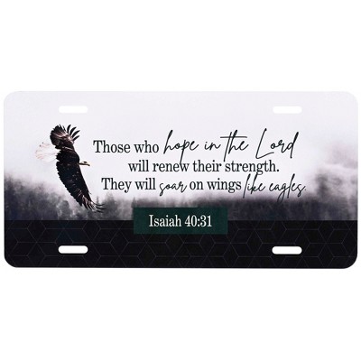 Dicksons LP-1033 Renew Their Strength Black and Grey 12 x 6 Inch Aluminum Decorative License Plate Accessory Frame