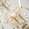 Maxax 16.5" Gold Orb Crystal Flush Mount Ceiling Light, 4-Light Dimmable Modern Glam Fixture for Living Room/Bedroom - 2 of 4