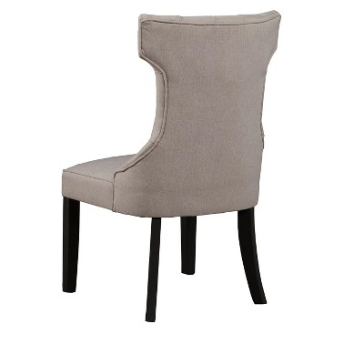 Manchester High Back Gray Upholstered Parsons Side Chair