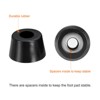 Unique Bargains Rubber Non Slip Shock Absorption Durable Furniture Pads Black - 3 of 4