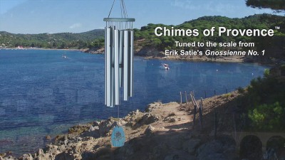 Blue Ash Wood and Aluminum Wind Chime with Sunflower Design