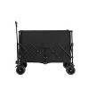 Collapsible Beach Wagon with Big Wheels, Heavy Duty Folding Utility Cart for Camping, Garden, Outdoor Gear, Sports, Shopping -The Pop Home - 2 of 4