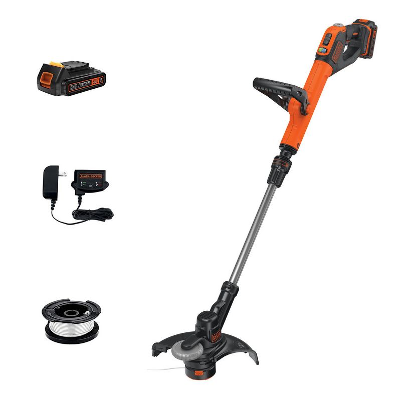 Black & Decker LSTE525 20V MAX 2-Speed EASYFEED Lithium-Ion 12 in. Cordless String Trimmer/ Edger Kit (1.5 Ah), 1 of 12