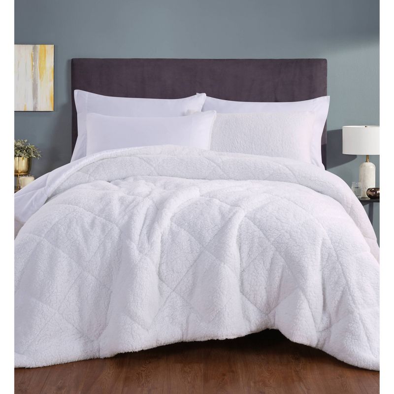 Cozy Faux Shearling Comforter Set - Videri Home, 1 of 9