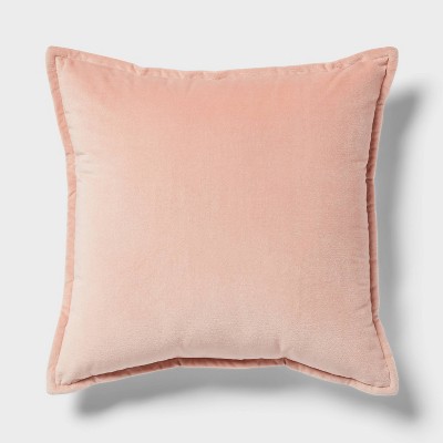 Blush velvet pillows best sale