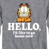 Boys' - Garfield - Hello Go Home Now Long Sleeve Graphic T-Shirt - 2 of 4