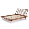 NicBex Queen Platform Bed Frame with Spindle Headboard,Mid-Century Wood Platform Bed Frame,No Box Spring Needed,Easy Assembly,Caramel/Walnut/Black - 3 of 4