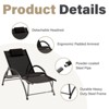 Hyleory 5-Position Adjustable Outdoor Portable Lounger with Detachable Headrest - image 4 of 4