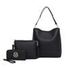MKF Collection Wren Vegan Leather Women’s Hobo with Pouch and Wristlet Wallet by Mia K- 3 pieces - 2 of 4