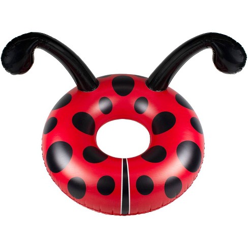 Poolmaster 48" Lady Bug Inflatable Swimming Pool Party Float - Black ...