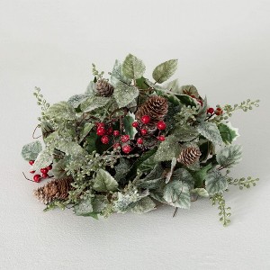 6"H Sullivans Frosted Holly Orb, Green - 1 of 2