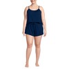 Lands' End Women's Cooling 3 Piece Pajama Set - Long Sleeve Top Cami and Shorts - 4 of 4
