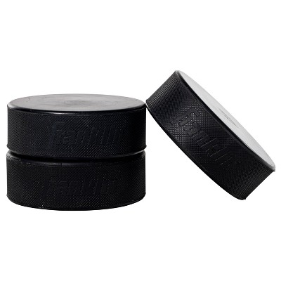 Franklin Sports Ice Hockey Pucks 12pk - Black