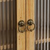 Wall Cabinets for Bathroom Storage, Kitchen Wall Cabinet with Glass Doors, Towel Rack, Detachable Shelves, 3-Tier - 4 of 4