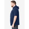 Liberty Blues by KingSize Men's Big & Tall Short-Sleeve Hoodie - 4 of 4