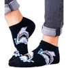 Shark Head Patterned Socks (Women's Sizes Adult Medium) from the Sock Panda - 2 of 4