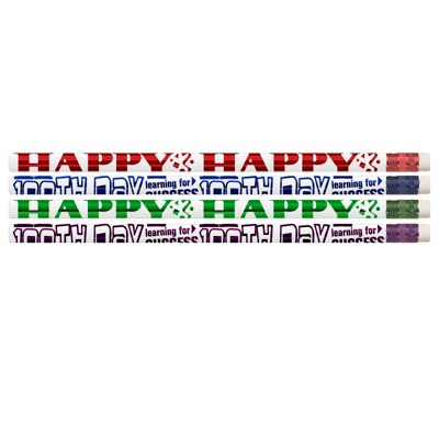 Musgrave Pencil Company Happy 100th Day Pencils, Pack of 12/10 Packs