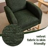 GlasFlength Accent Chairs Modern Rocking Chair Armchair Lazy Chair Sofa Chair Reading Chair for Living Room, Green, 29.5"*24.8"*40.9" - 3 of 4