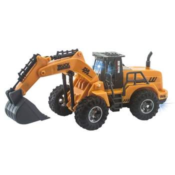 Insten 1/30 Scale Excavator Construction Remote Control Truck with 5 Channels, RC Toys for Kids