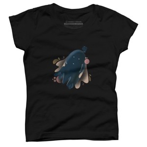 Girl's Design By Humans Little floating ghost By Nebenzu T-Shirt - 1 of 3