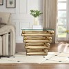 NicBex Modern 55.12" Rectangle Coffee Table with Glass Top and Steel Frame for Living Room and Office - 4 of 4