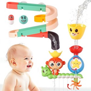 Bathtub Toy with Slide Building Track, Interactive Water Play for Kids Ages 3+ - 1 of 4