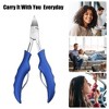 Unique Bargains Toe Nail Clippers Professional Nail Clipper Kit for Travel or Home Blue Stainless Steel - 2 of 4